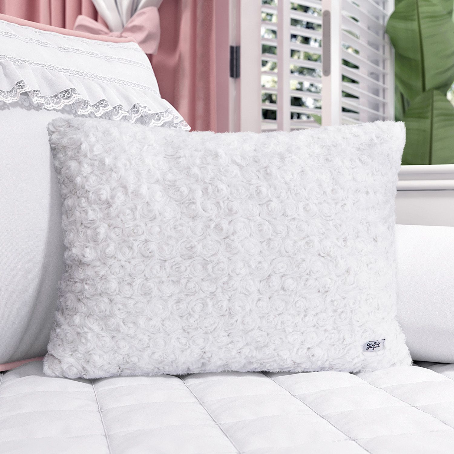 Almofada Pelúcia Flower Princesa Clássica 43cm