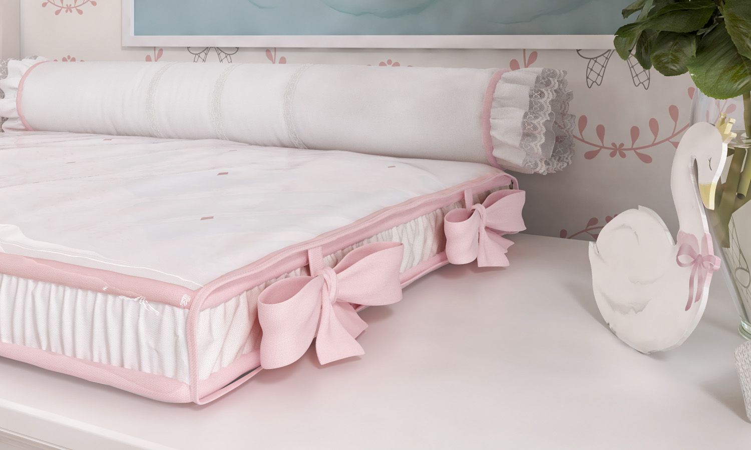 Trocador de Fraldas com Rolinho Princesa Clássica