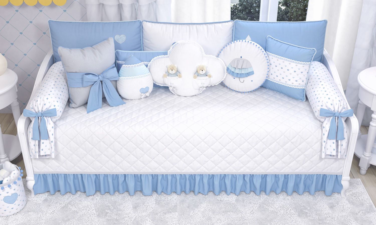 Kit Cama Babá Chuva de Amor